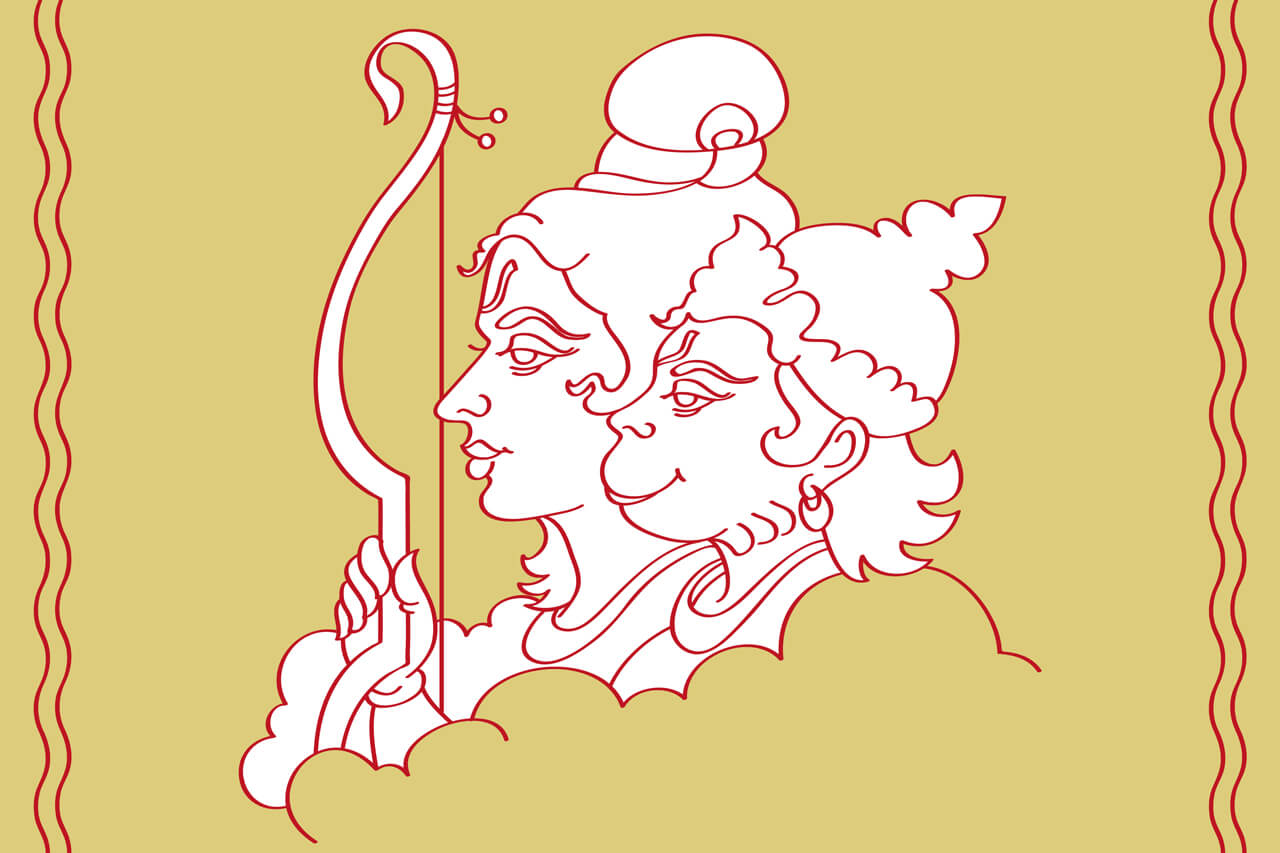 Der Affengott Hanuman und seine sieben Qualitäten