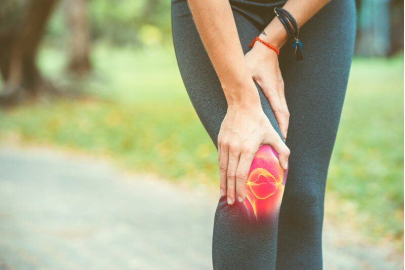 Gelenkentzündung im Knie - Symptome